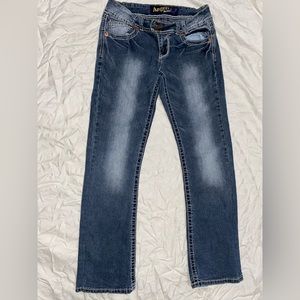 Angle Stone Washed Jeans